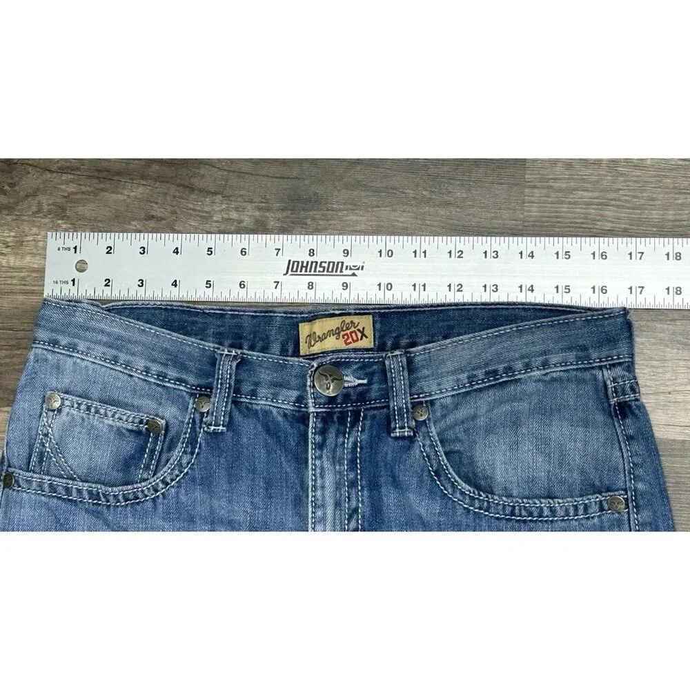 Wrangler 20X Style 42 Vintage Boot Jeans Mens 33x36 (Fits 33x35) Blue Western